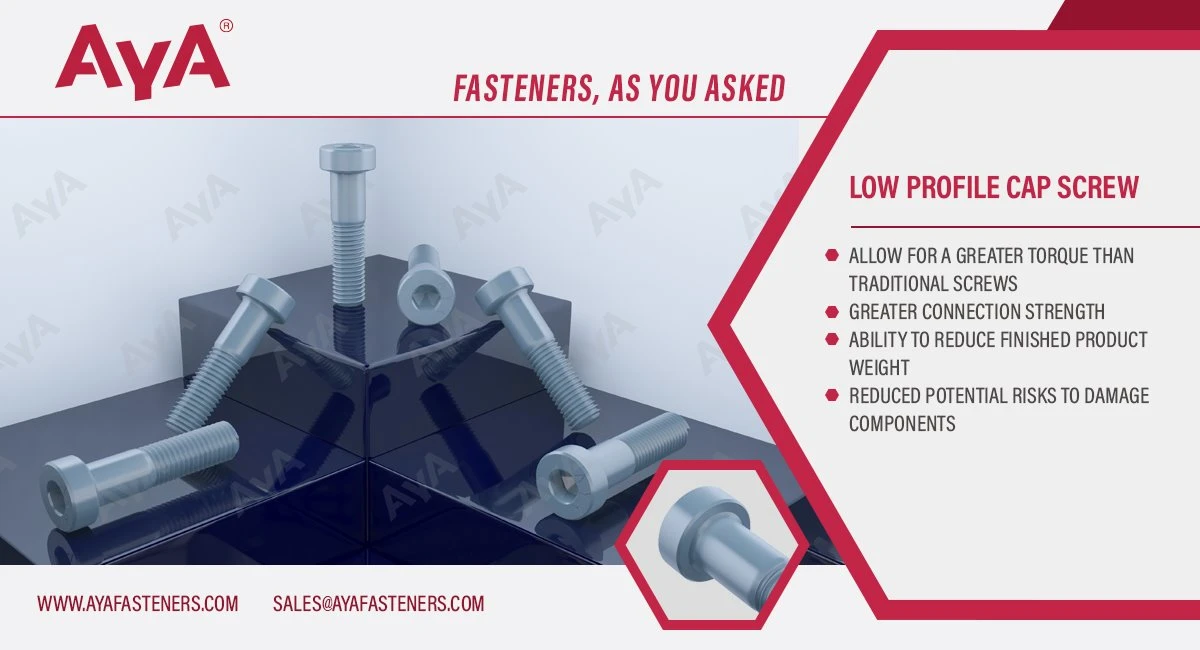 Low Profile Cap Screw-advantages