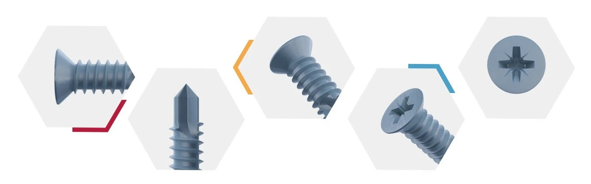 Self Drilling Flat Head Metal Screws-detail